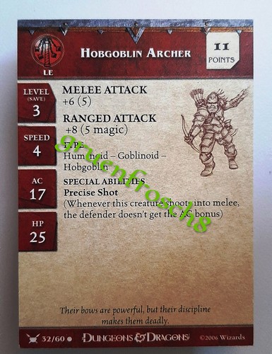 Hobgoblin archer 32 c - ►hobgoblin,